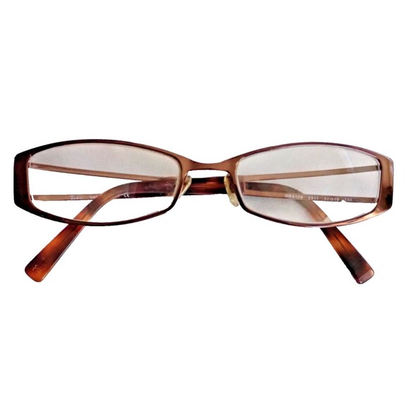 RayBan Eye Glass Frames RB 6128 2511 52 18 135 Tortoise Red Brown Made in Italy - Picture 1 of 14